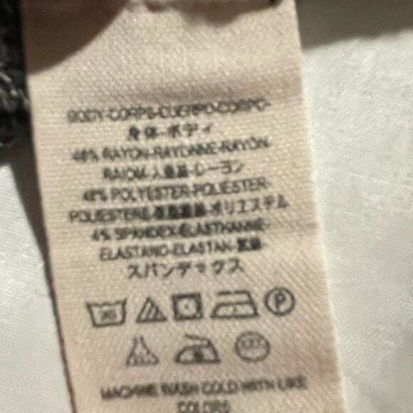 Free People Womens M Mountaineer Cuff Thermal Gray Red Lace-Up Sleeve Grunge EUC - Picture 8 of 8